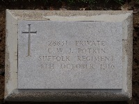 Struma Military Cemetery - Potkin, C W J